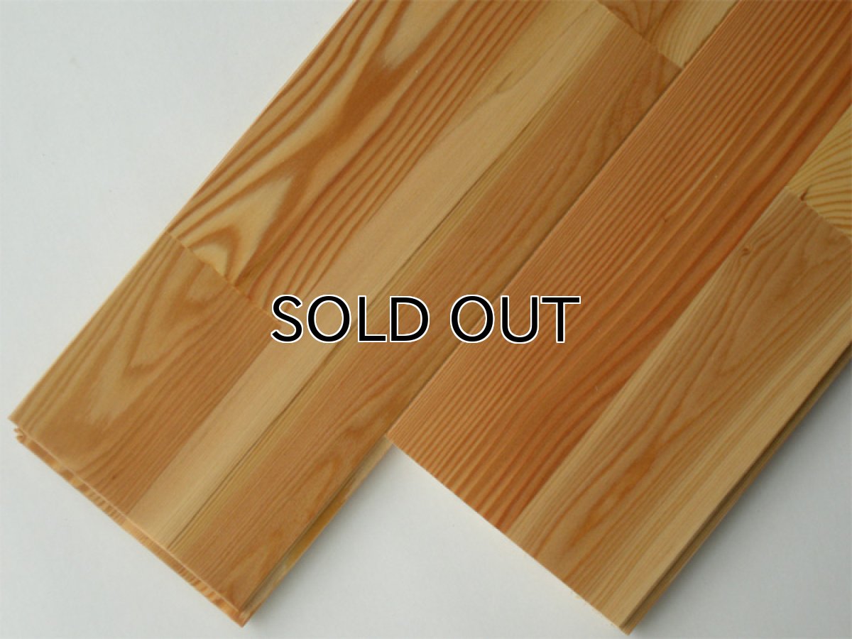 画像2: 【売切・特価】カラマツ無垢フローリング・節有・FJL2P・ウレタン塗装1800×118×15 (2)