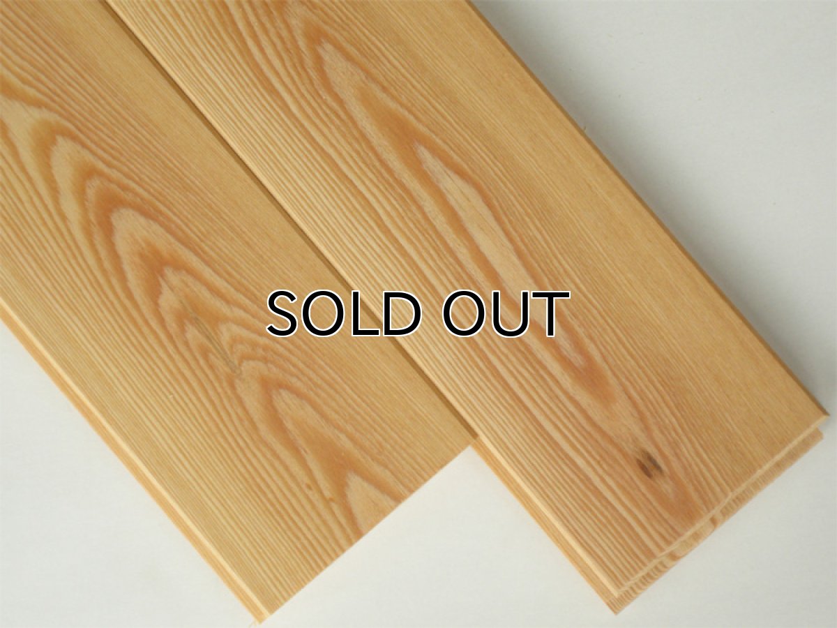 画像2: 【売切・特価】カラマツ無垢フローリングOPC・無節・無塗装1820×90×15 (2)