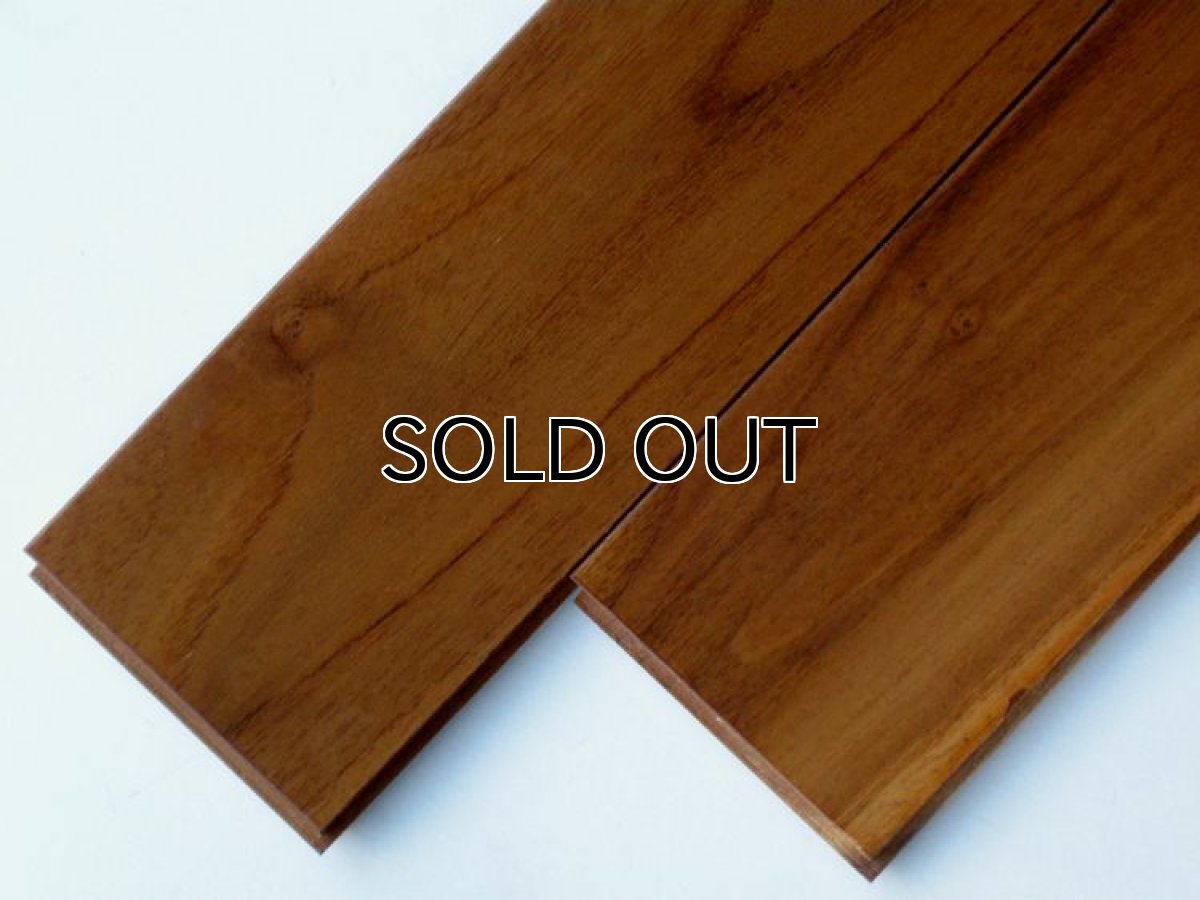 画像2: チーク無垢フローリング幅広ＵＮＩ・Sグレード・ウレタン塗装1820×120×15 (2)