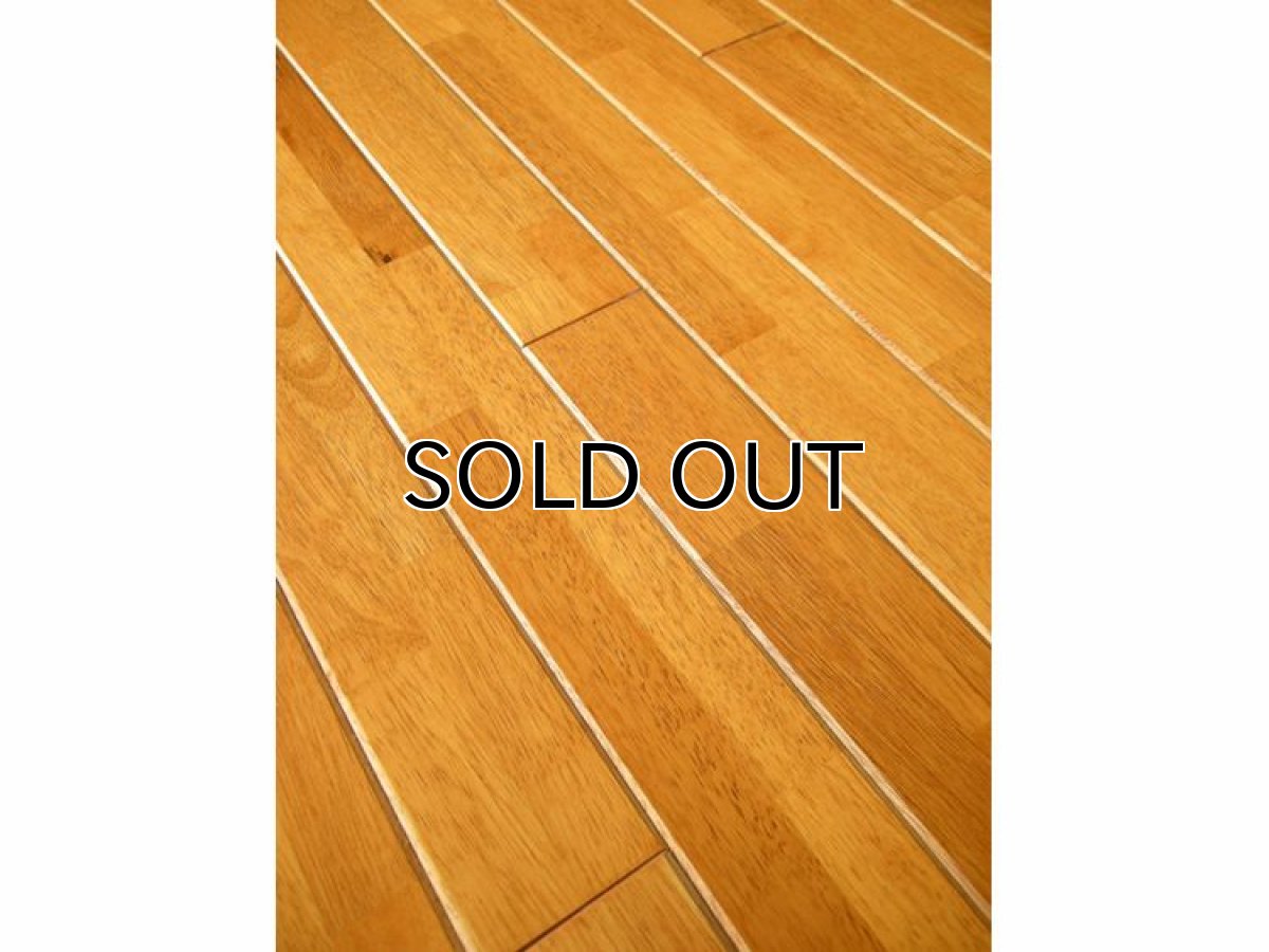 画像3: ゴム（ラバーウッド）無垢フローリングＦＪＬ２Ｐ・ウレタン塗装ハニー1820×75×12 (3)