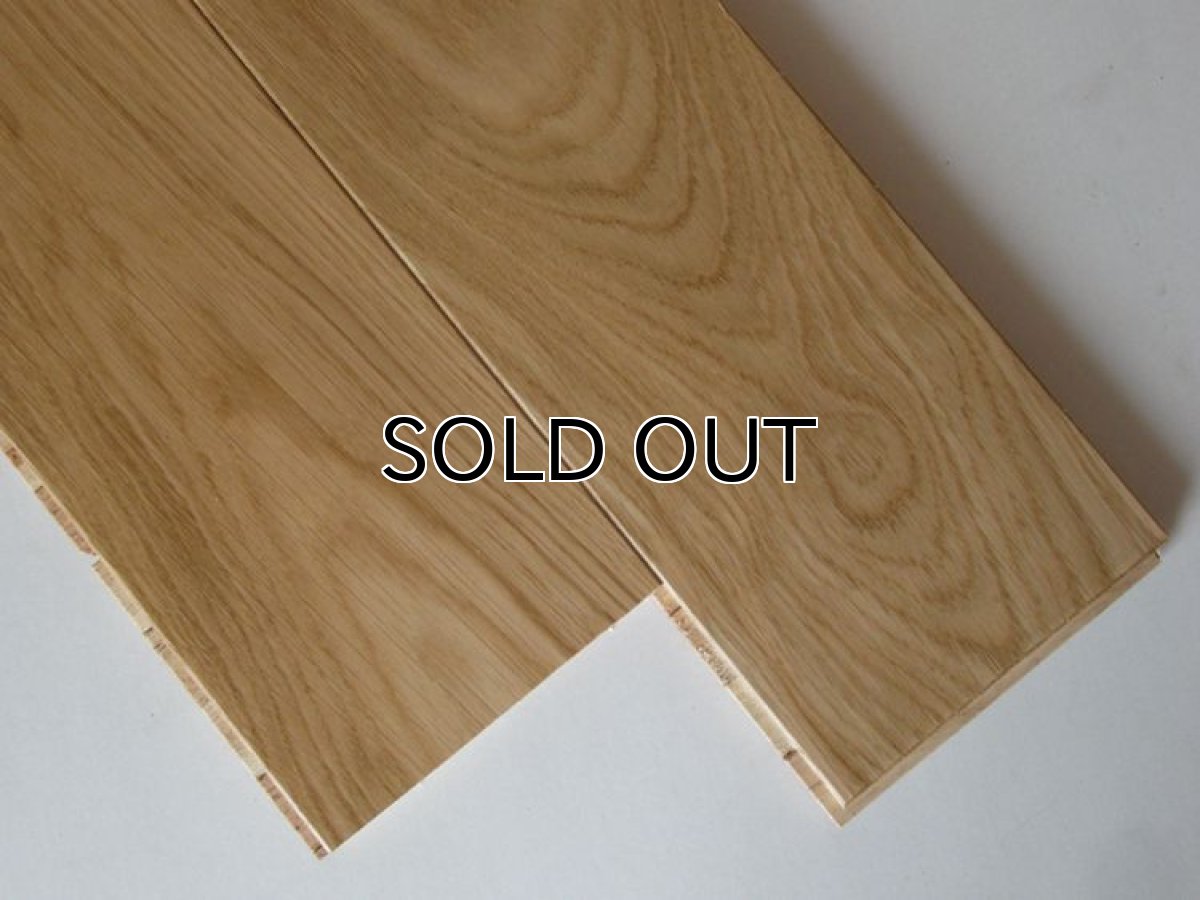 画像2: ホワイトオーク三層フローリング　ナチュラルグレード　床暖房対応　ウレタン・クリア塗装　1818（MIX）×138×14 (2)