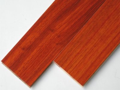 画像1: アフリカカリン（パドック）幅広複合フローリング 　ウレタン塗装・床暖房対応　909×120×12