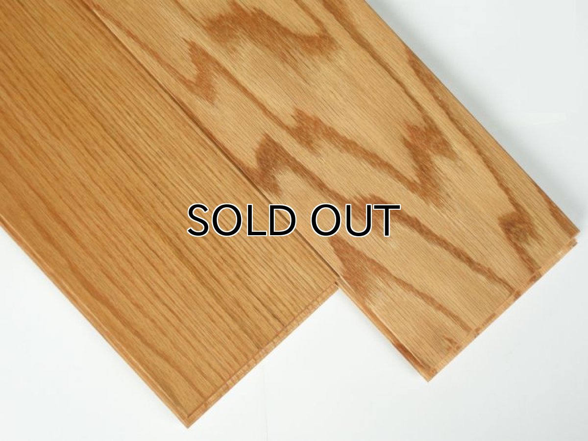 画像2: レッドオーク無垢フローリングUNI・ウレタン塗装1820×120×15 (2)