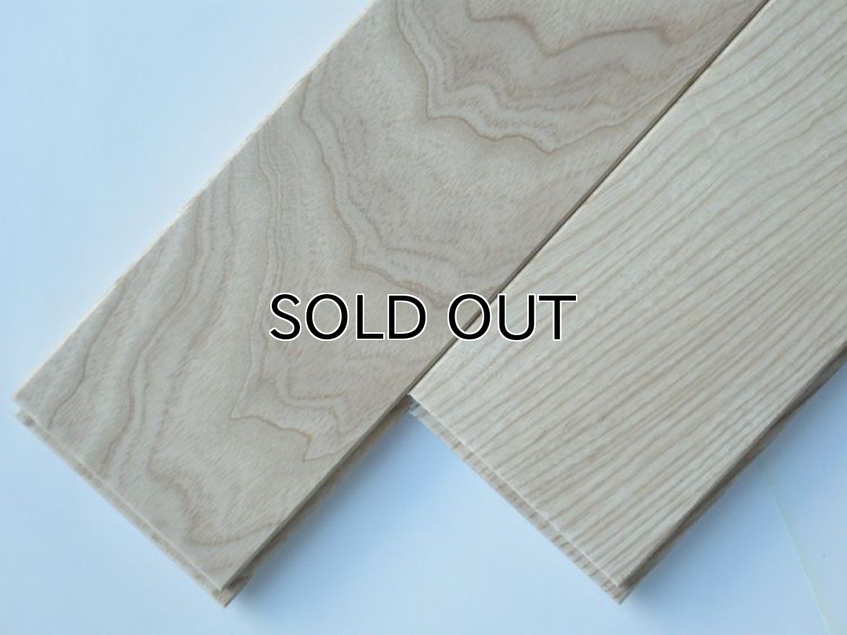 画像2: ホワイトアッシュ無垢フローリングＵＮＩ・Nグレード無塗装1820×90×15 (2)