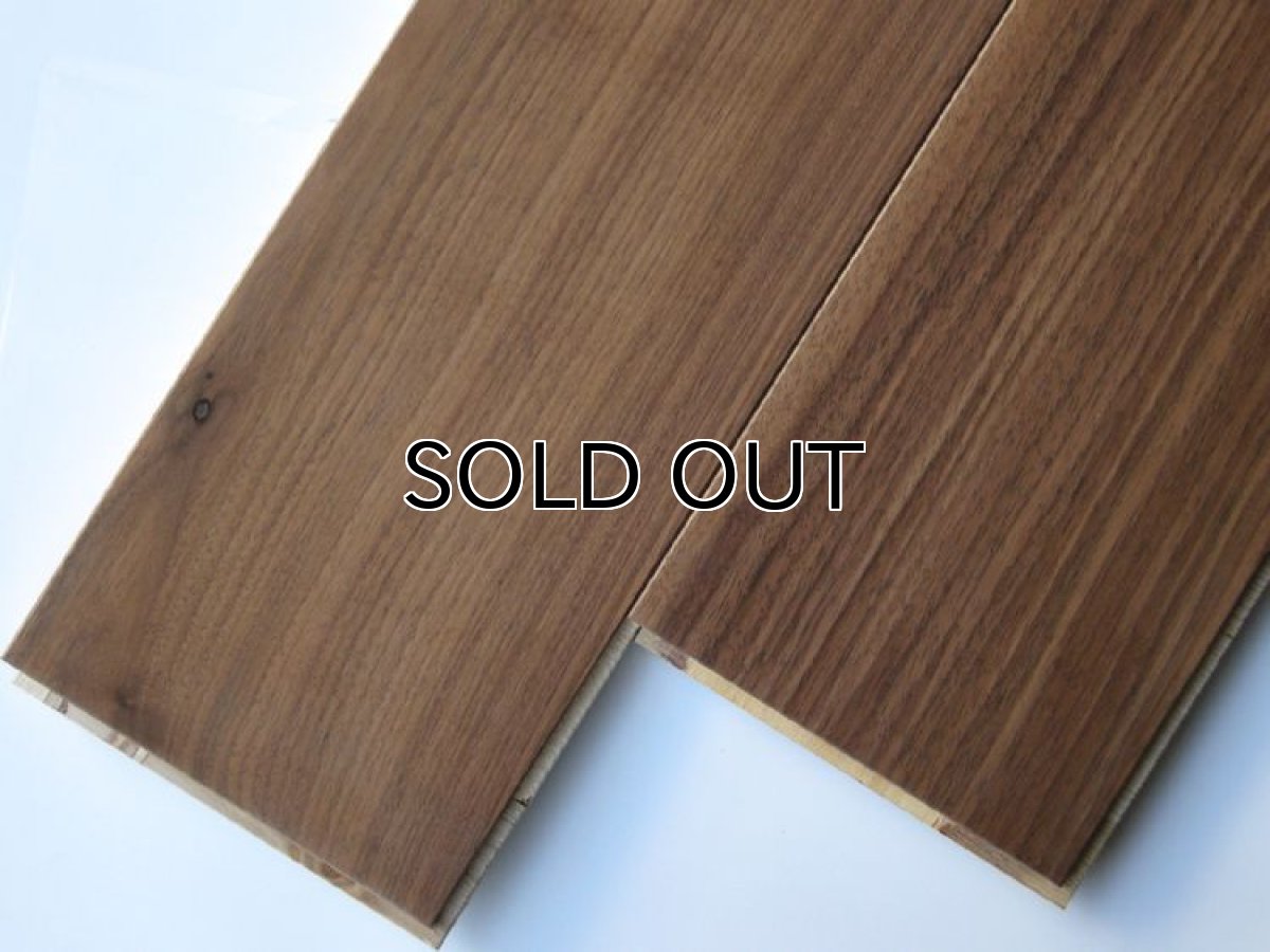 画像2: アメリカンブラックウォールナット三層フローリングSグレード　低温床暖対応　自然塗料塗装　1818×150×15 (2)