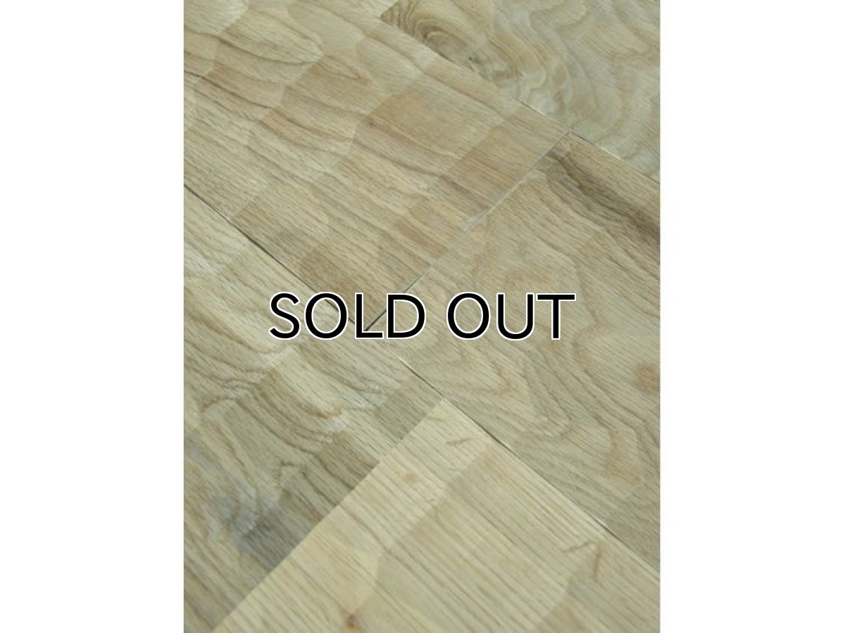 画像3: ナラ幅広無垢フローリングＵＮＩ・Nグレード　名栗加工　無塗装　1820×120×15 (3)