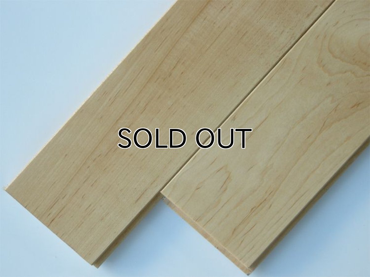 画像2: メープル無垢フローリングＵＮＩ・床暖房用・自然塗料塗装1818×75×15 (2)