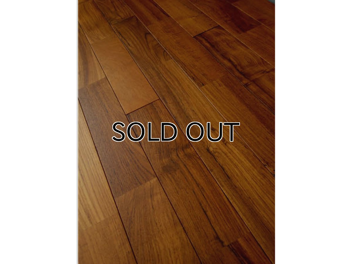 画像3: ミャンマーチーク無垢フローリングＵＮＩ・自然塗料塗装1820×90×15 (3)