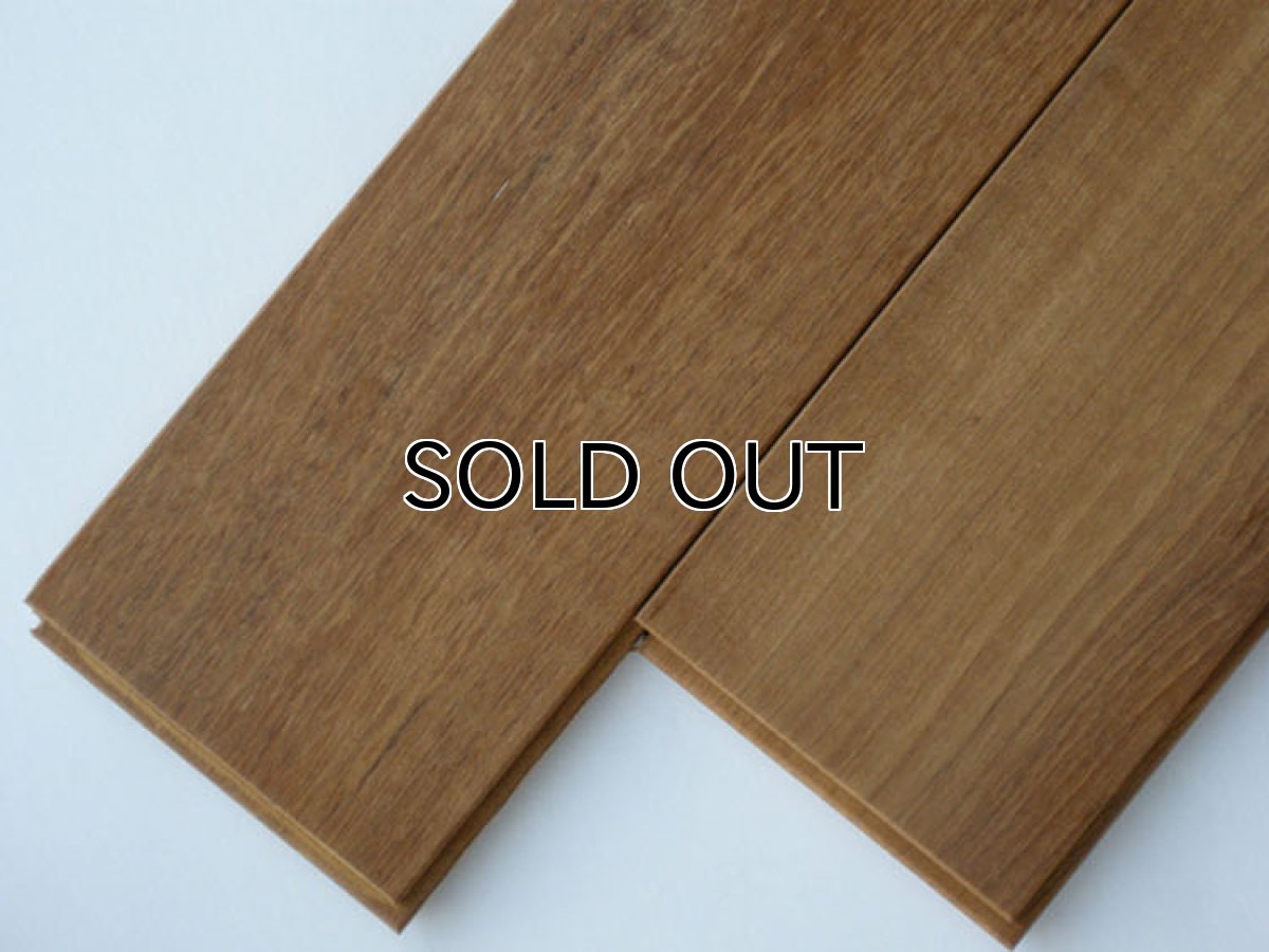 画像2: ミャンマーチーク無垢フローリング乱尺・無塗装　乱尺×150×15 (2)