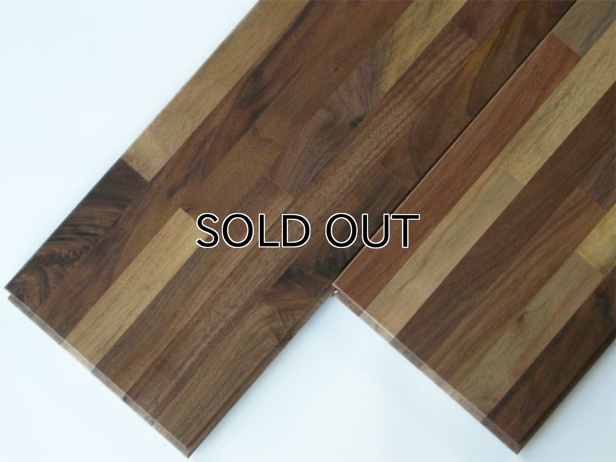 画像2: アメリカンブラックウォールナット無垢フローリングFJL6P・自然塗料塗装1820×150×15 (2)