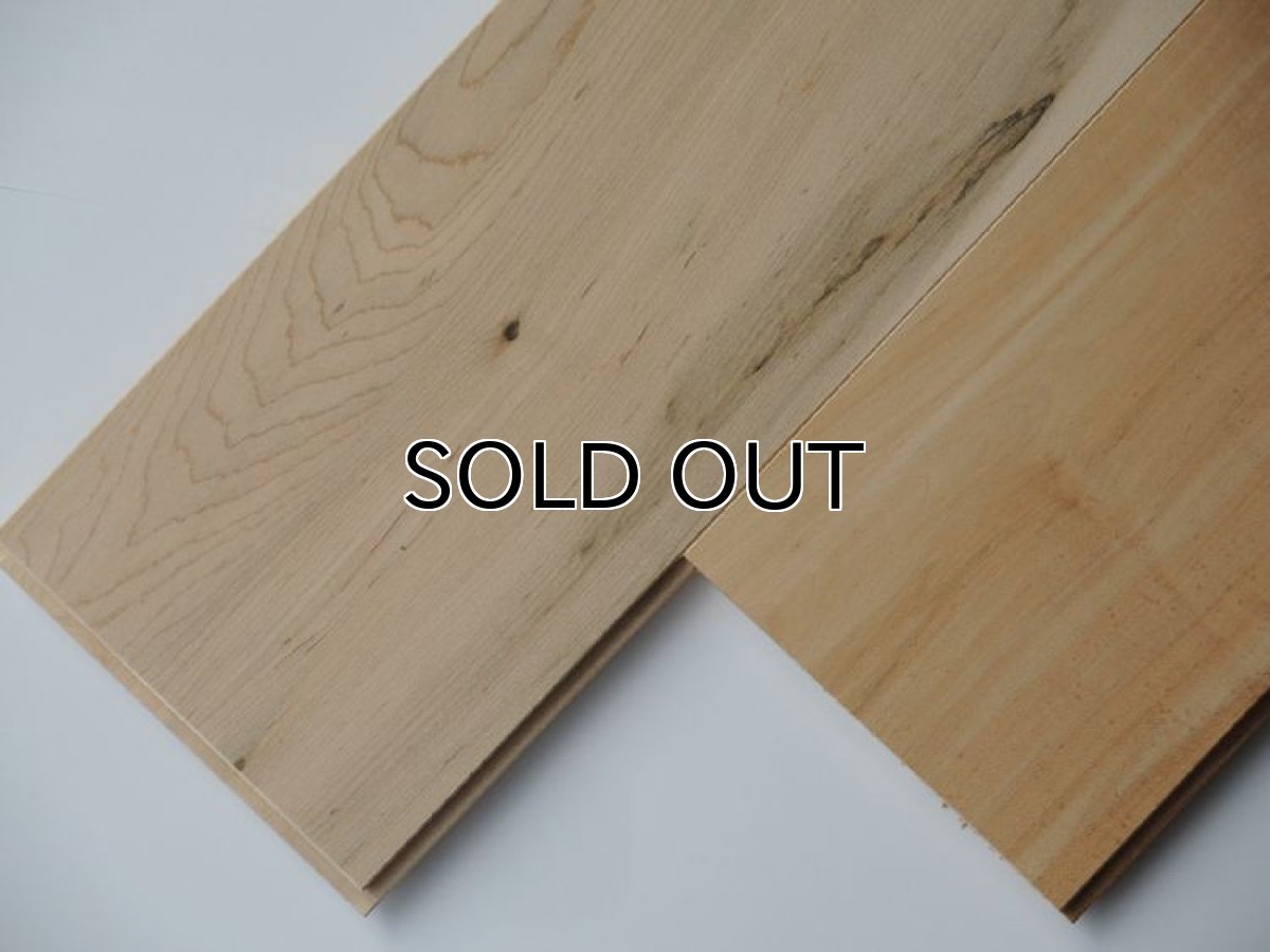 画像2: メープル幅広無垢フローリングＵＮＩ・Nグレード無塗装 1820×130×15 (2)