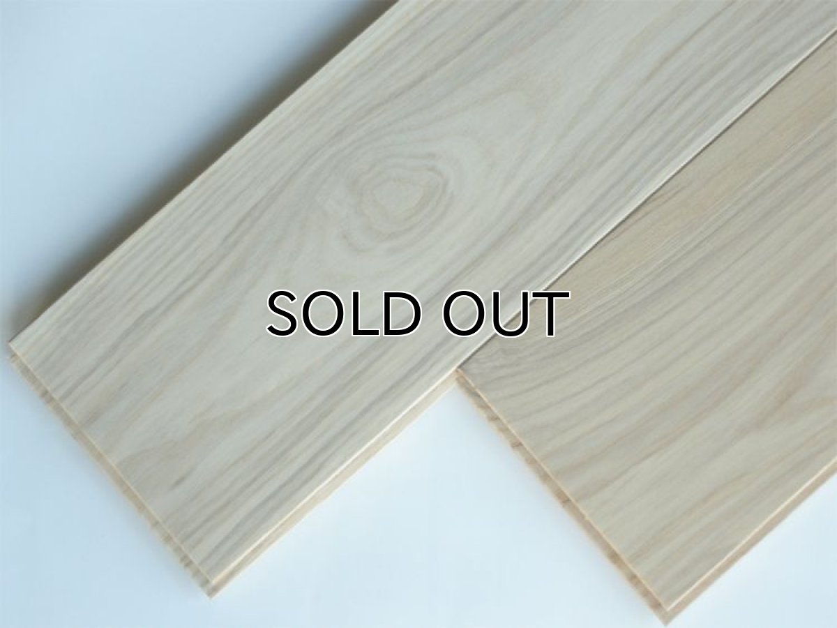 画像2: ホワイトアッシュ幅広無垢フローリングＵＮＩ・Nグレード無塗装1820×130×15 (2)