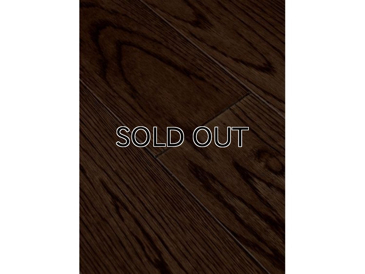 画像3: ナラ無垢フローリングＵＮＩ・Nグレードウレタン塗装ブラックウォールナット色1820×90×15 (3)