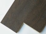 画像2: ナラ三層 フローリング　ウレタンブラック色・ブラッシング　低温床暖房対応　ウレタン塗装 1820（MIX）×150×15 (2)