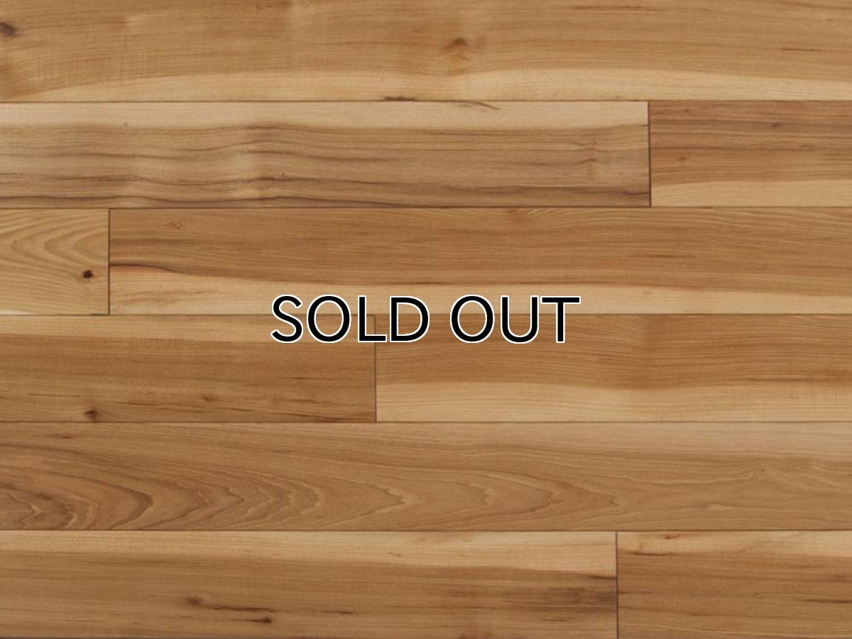 画像4: ヒッコリー無垢フローリング・幅広・自然塗料塗装 乱尺×125×15 (4)