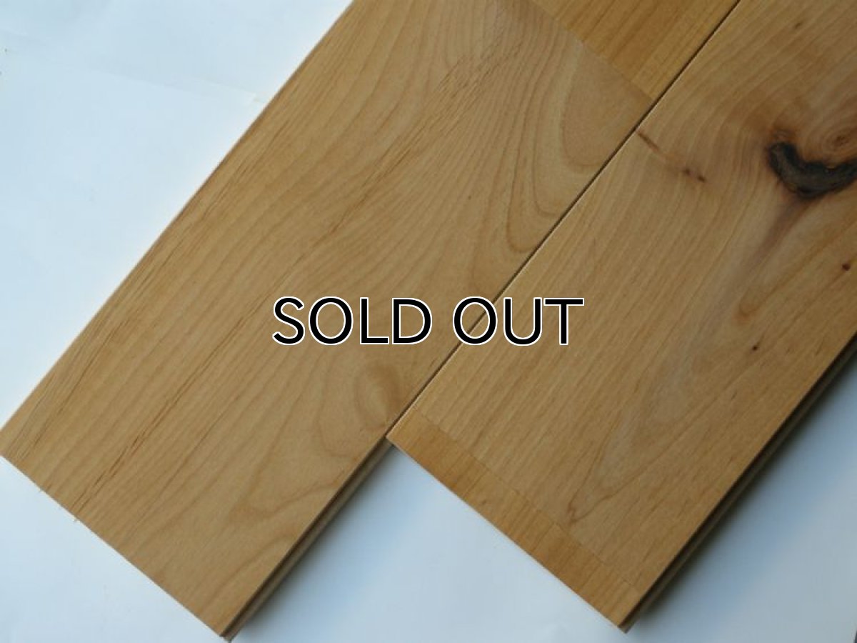 画像2: アルダー無垢フローリングＵＮＩ・Nグレード・自然塗料塗装　1820×130×15 (2)