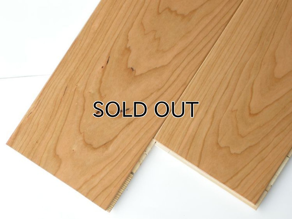 画像2: アメリカンブラックチェリー三層フローリングSグレード　低温床暖対応　ウレタン塗装・クリア　1818×150×15 (2)