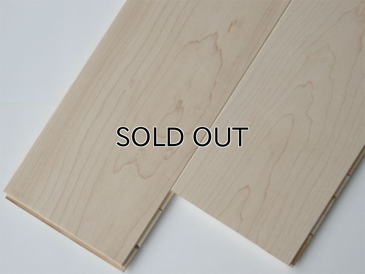 画像2: ハードメープル三層フローリングSグレード　低温床暖対応　無塗装　1818×150×15 (2)