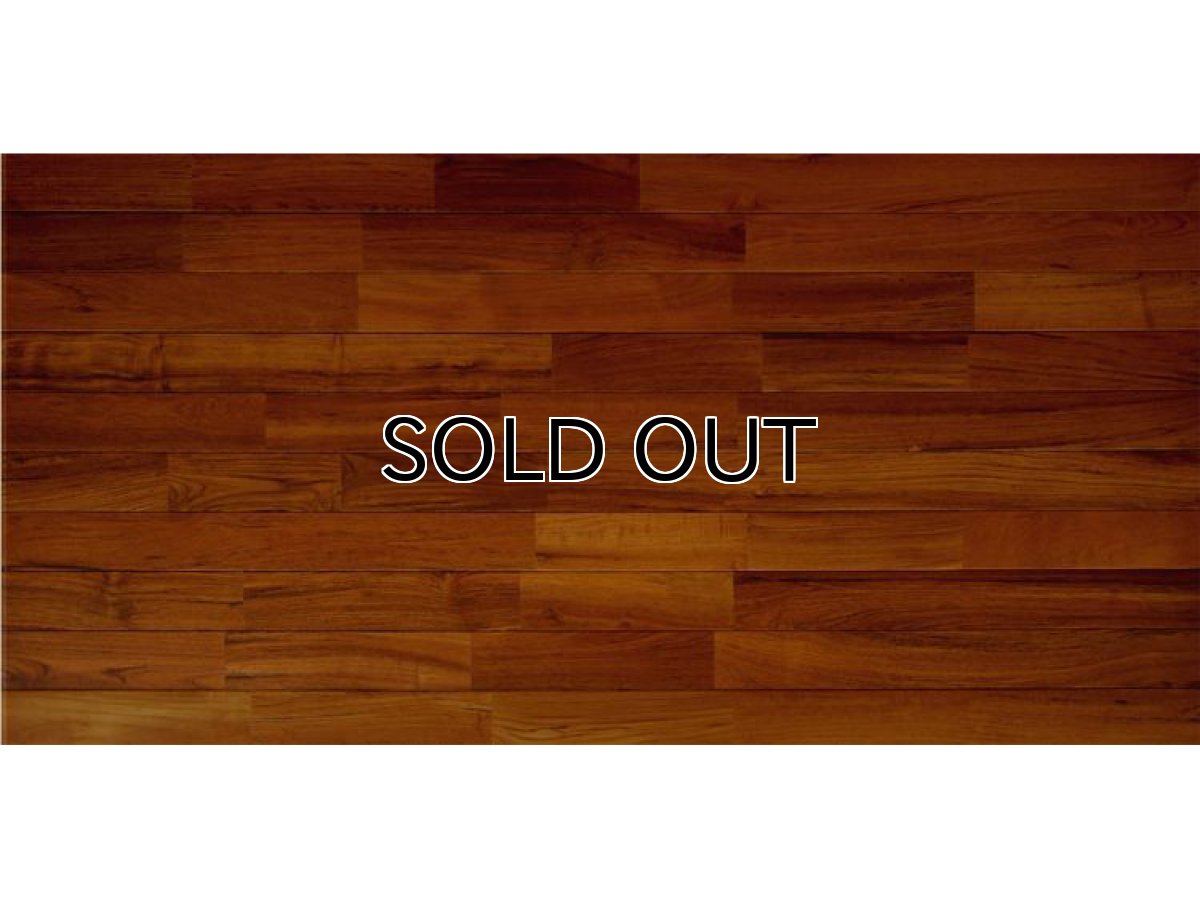 画像4: ミャンマーチーク無垢フローリングＵＮＩ・自然塗料塗装1820×90×15 (4)