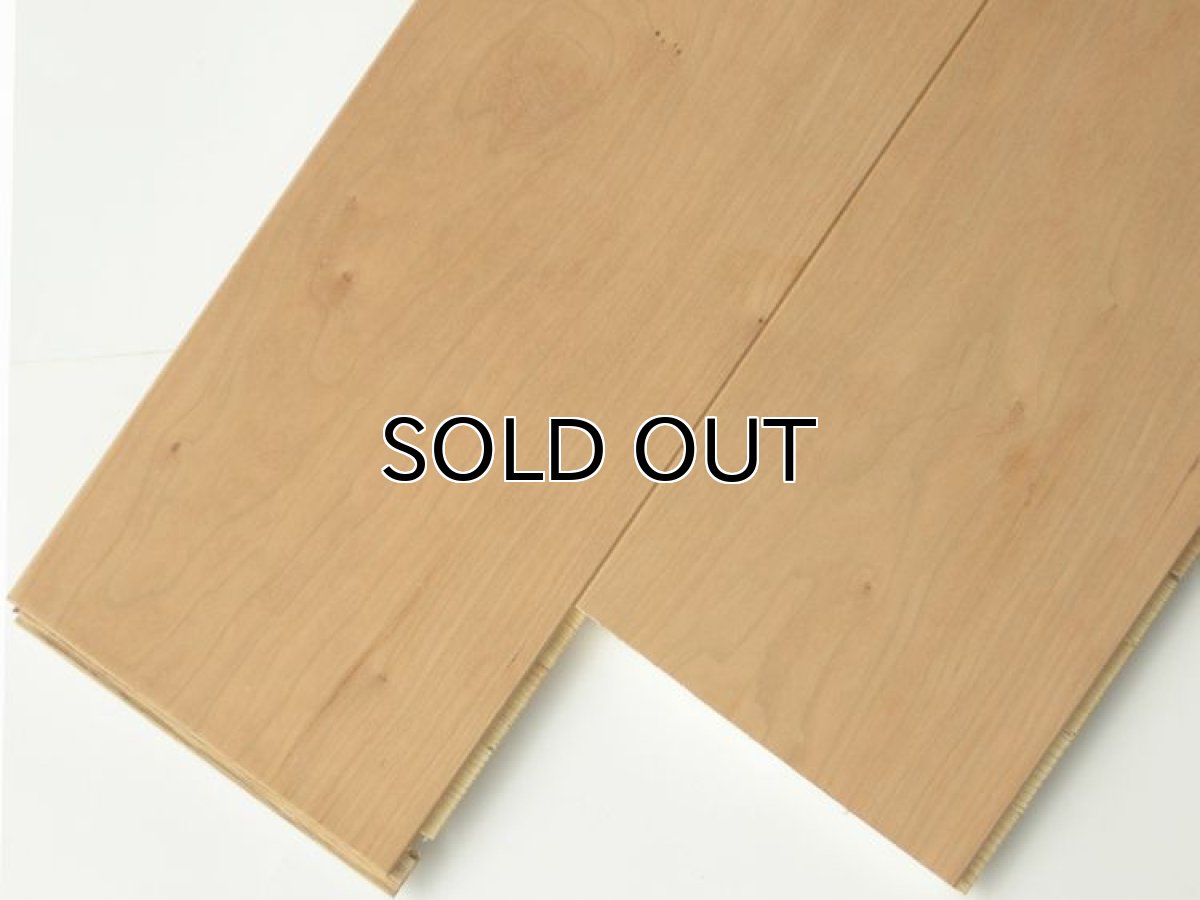 画像2: アメリカンブラックチェリー三層フローリングSグレード　低温床暖対応　無塗装　1818×150×15 (2)