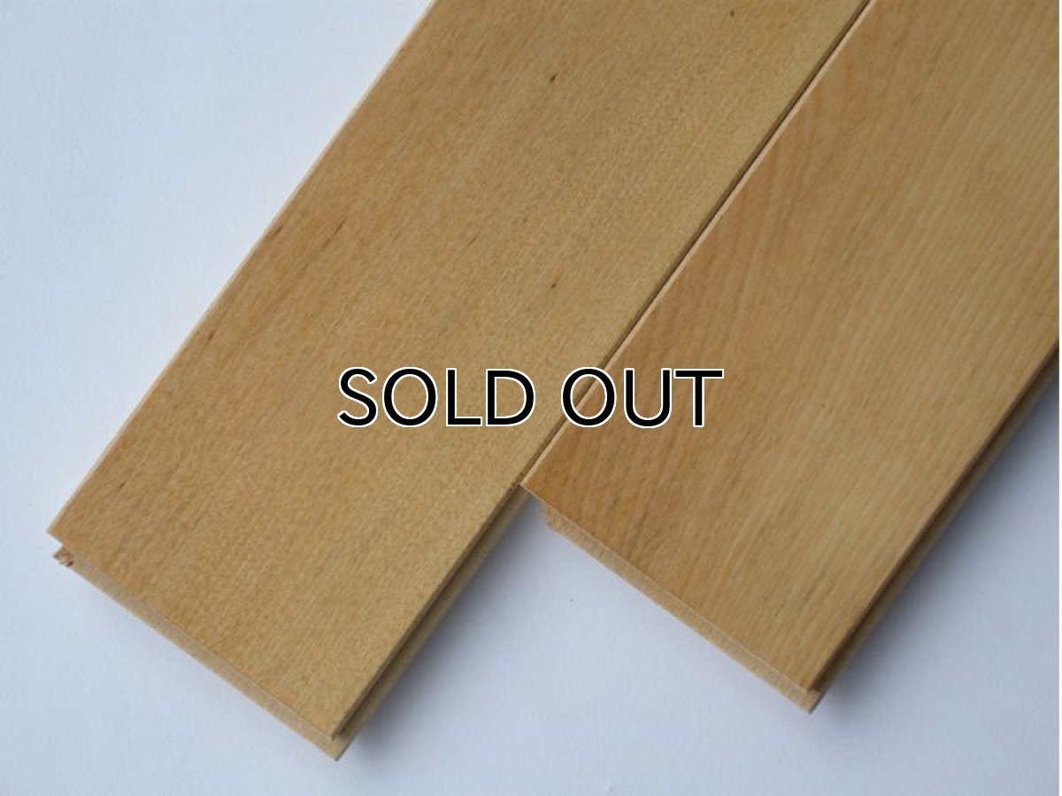 画像2: カバ無垢フローリング１Ｐ（ＯＰＣ）直貼タイプ床暖房対応・ウレタン塗装606×75×15 (2)