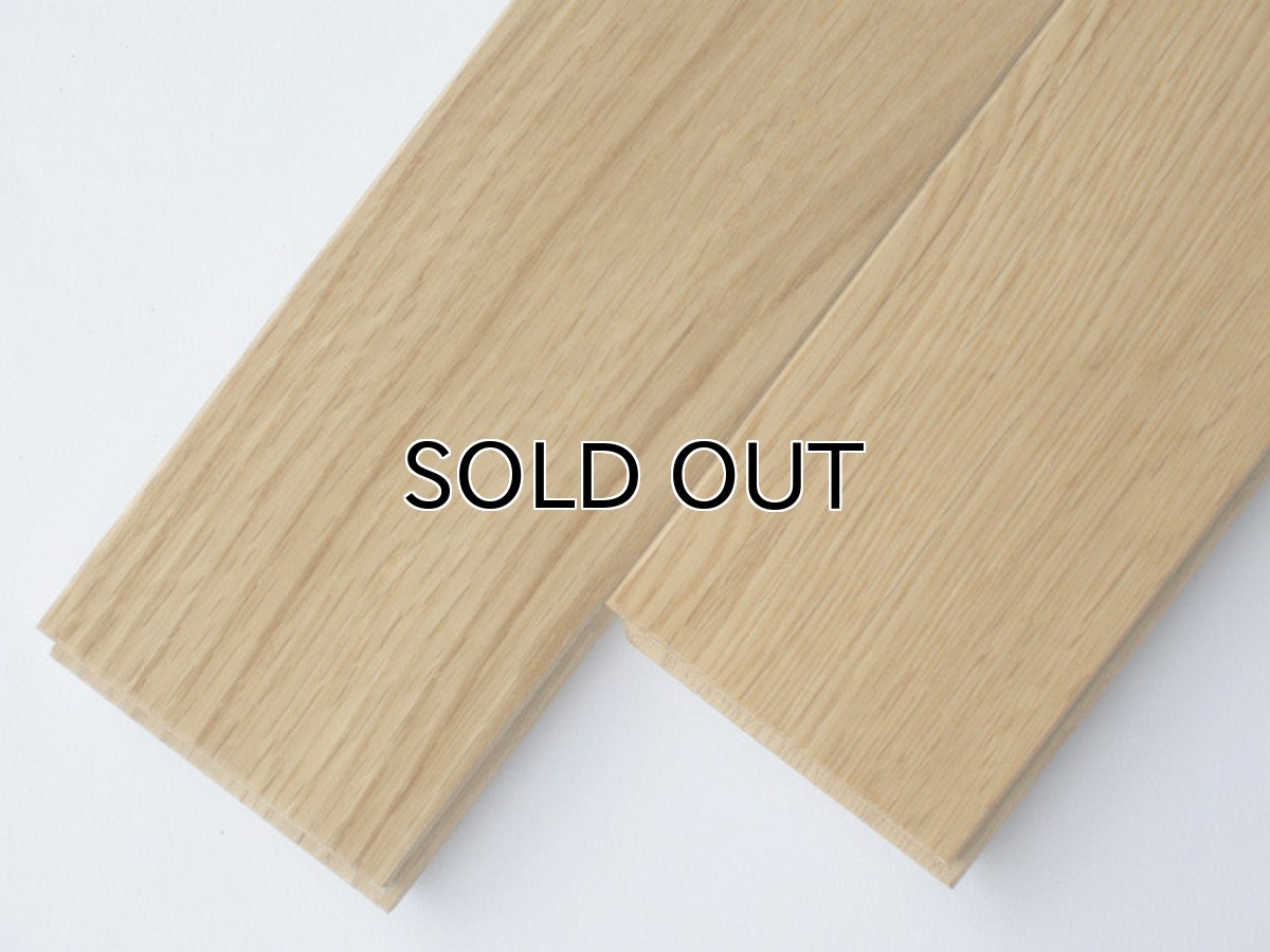 画像2: ナラ無垢フローリング１Ｐ（ＯＰＣ）直貼タイプ床暖房対応・無塗装606×75×15 (2)