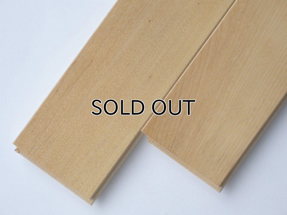 画像2: カバ無垢フローリング１Ｐ（ＯＰＣ）直貼タイプ床暖房対応・無塗装606×75×15 (2)