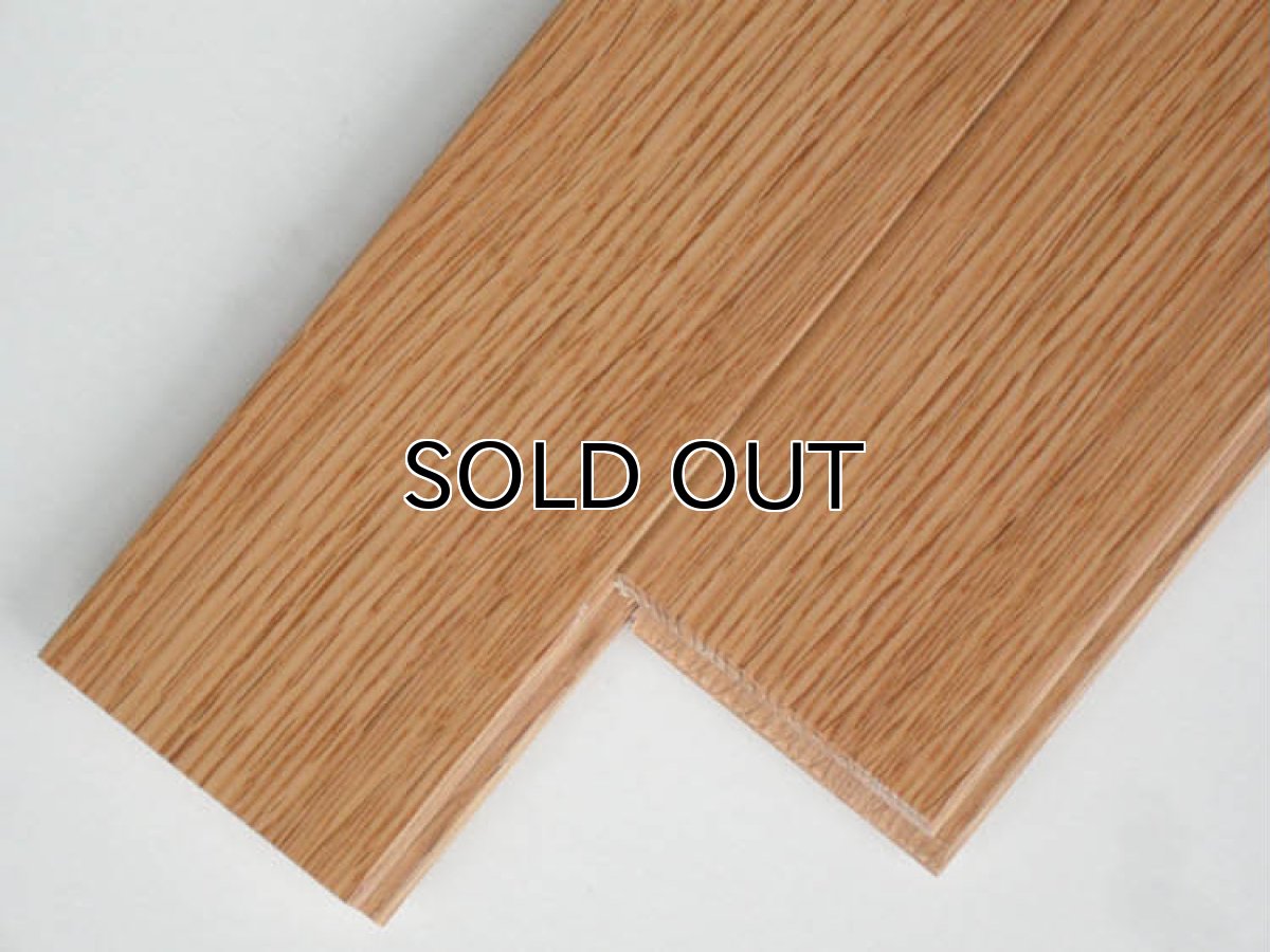 画像2: レッドオーク無垢フローリング床暖房用ＵＮＩ・ウレタン塗装1820×72×15 (2)