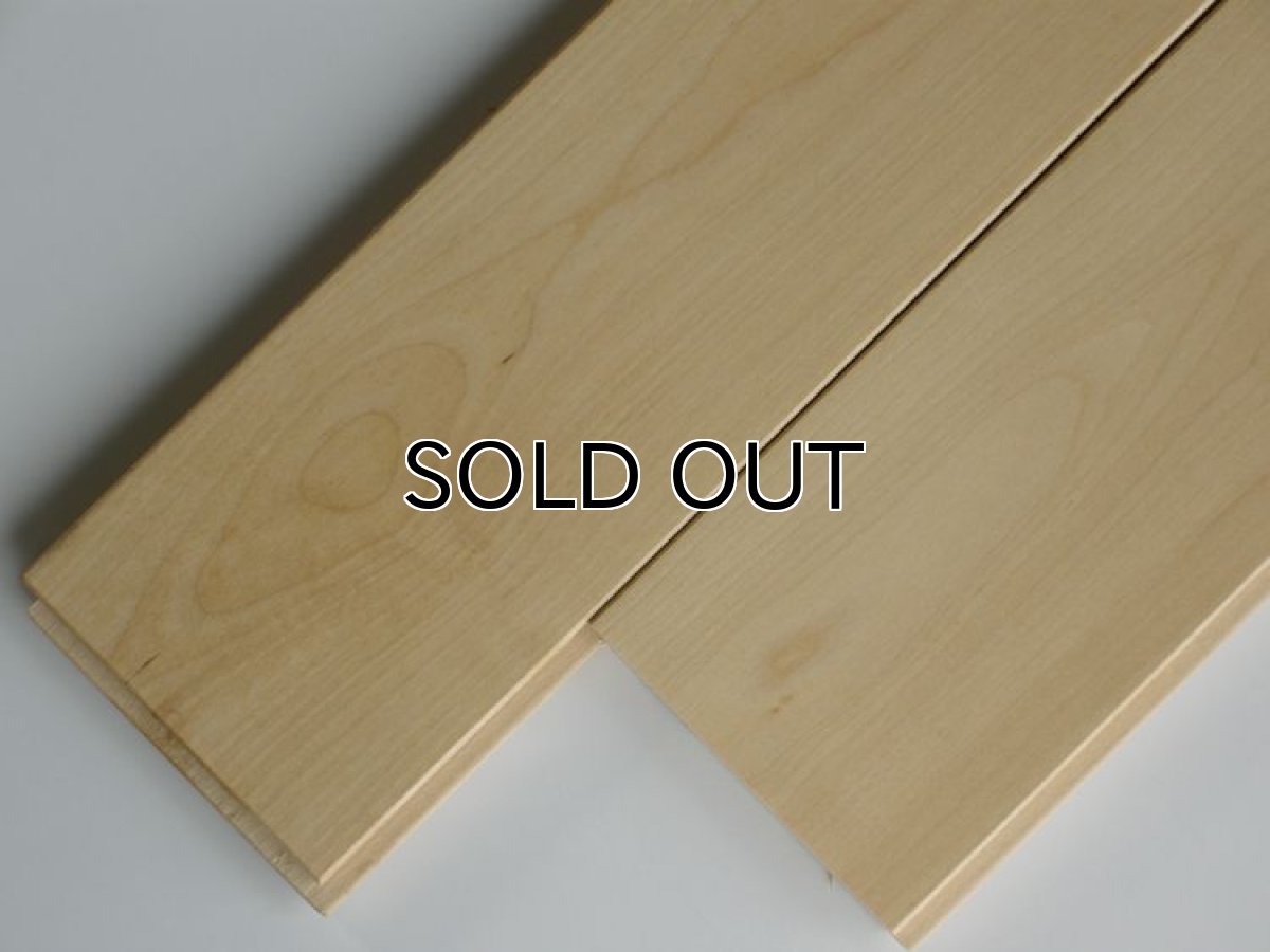 画像2: カエデカバ無垢フローリングＵＮＩ・自然塗料塗装1820×90×15 (2)