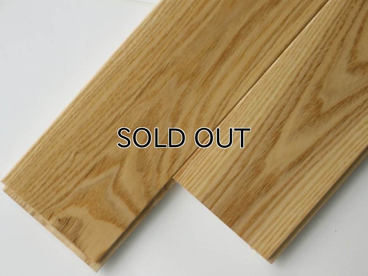画像2: タモ無垢フローリングＵＮＩ・Sグレード・ウレタン塗装1820×90×15 (2)