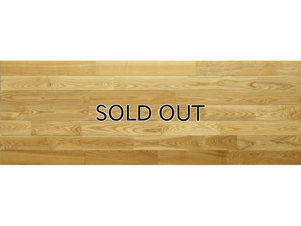 画像4: タモ無垢フローリングＵＮＩ・Sグレード・ウレタン塗装1820×90×15 (4)