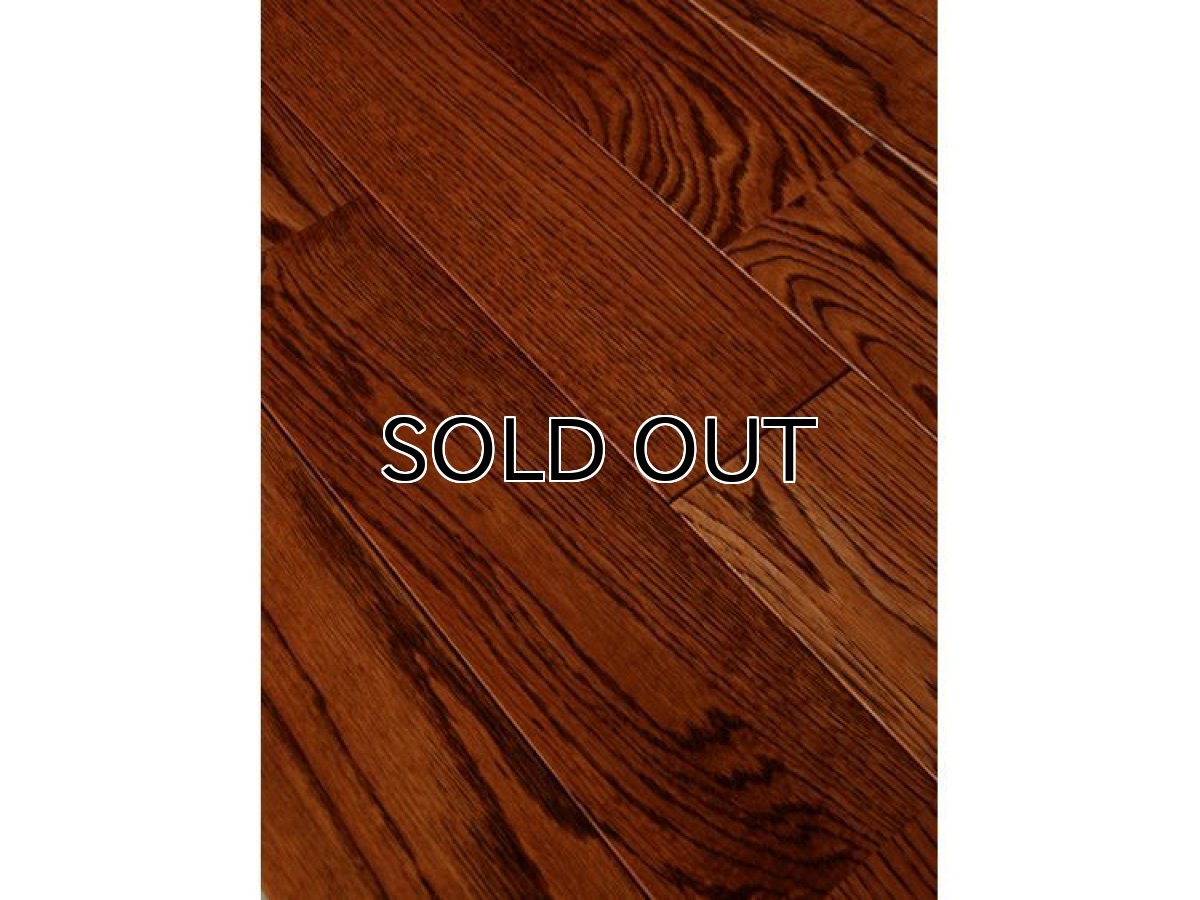 画像3: ナラ無垢フローリングＵＮＩ・Nグレードウレタン塗装ダークブラウン色1820×90×15 (3)