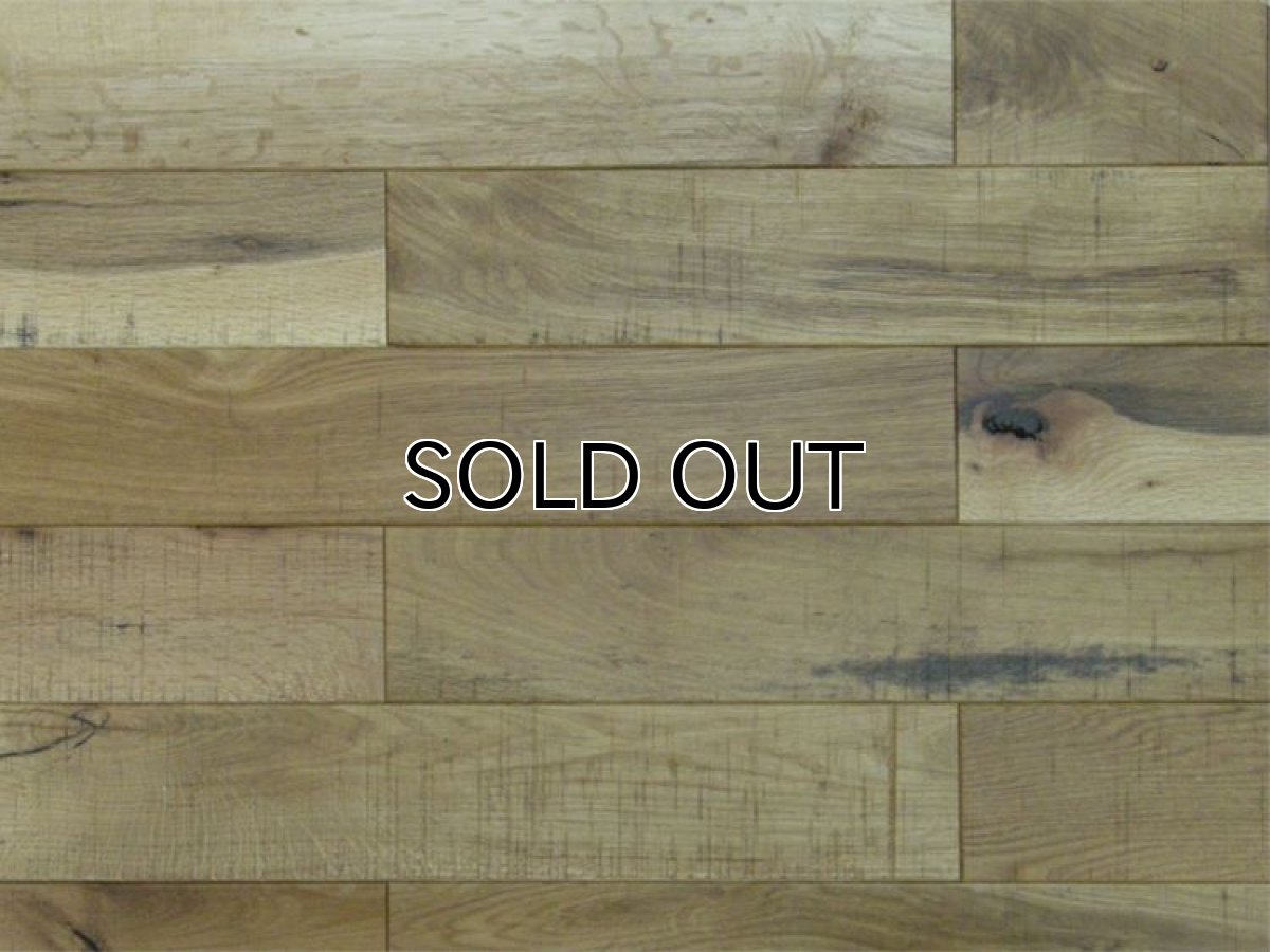 画像3: オーク無垢フローリング乱尺Nグレード　帯鋸　無塗装　乱尺×90×15 (3)