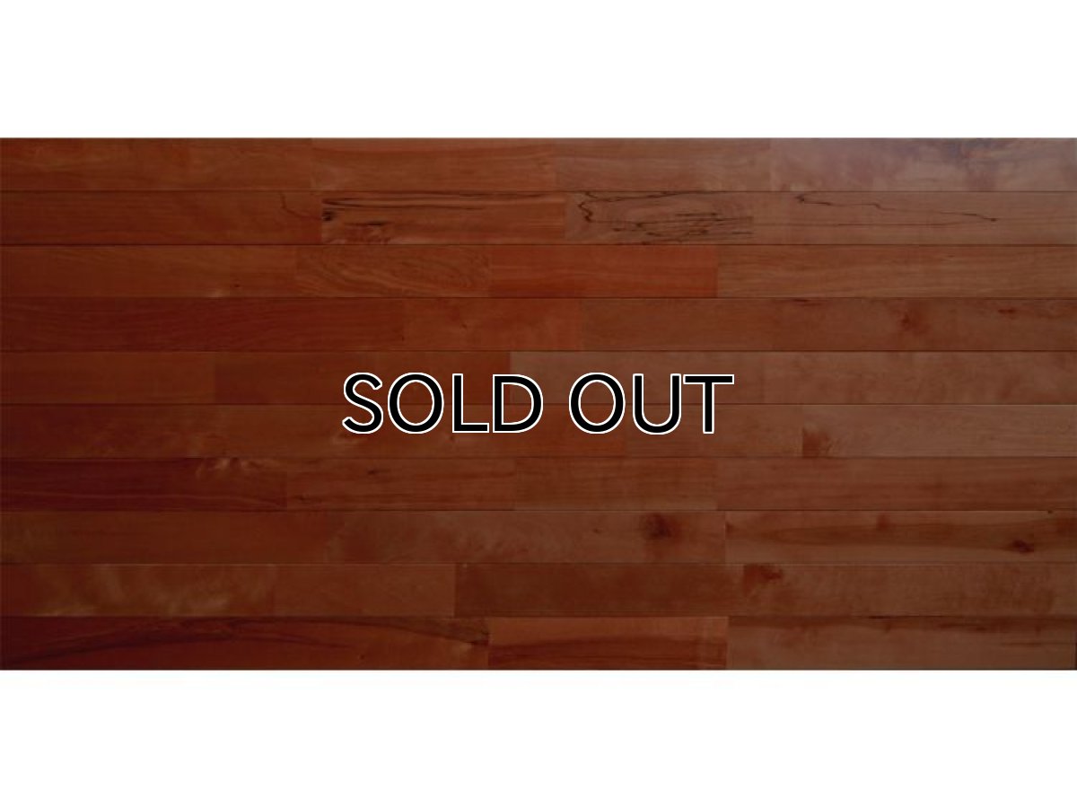 画像4: 東北カバ無垢フローリングＵＮＩ・【節有】アンティーク・チーク色　1820×90×15 (4)