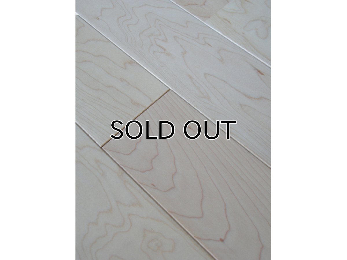 画像3: ハードメープル無垢フローリングＵＮＩ・ウレタン塗装1820×90×15 (3)