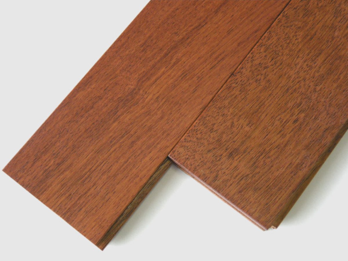 画像2: メルバウ無垢フローリングＵＮＩ・自然塗料塗装1820×90×15 (2)