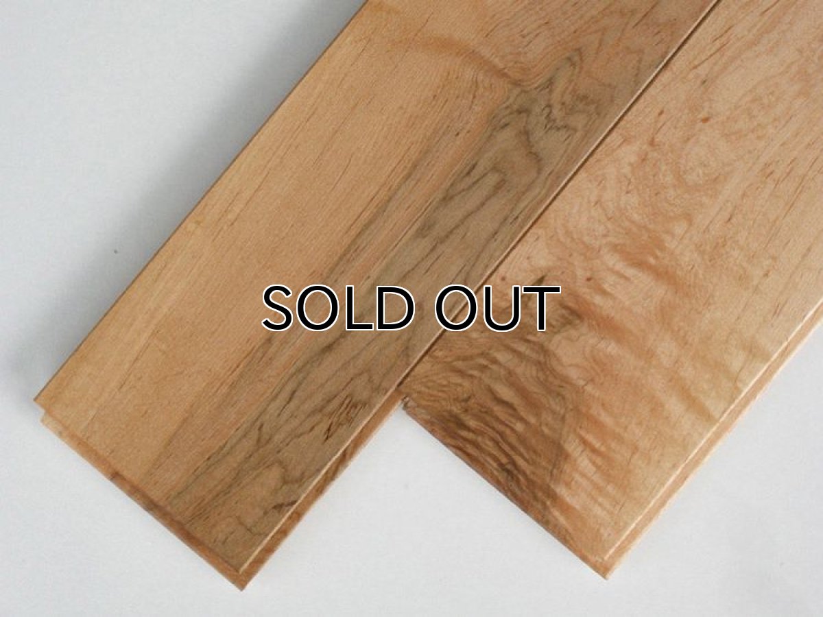 画像2: メープル無垢フローリングＮグレードＵＮＩ　自然塗料塗装1820×90×15 (2)