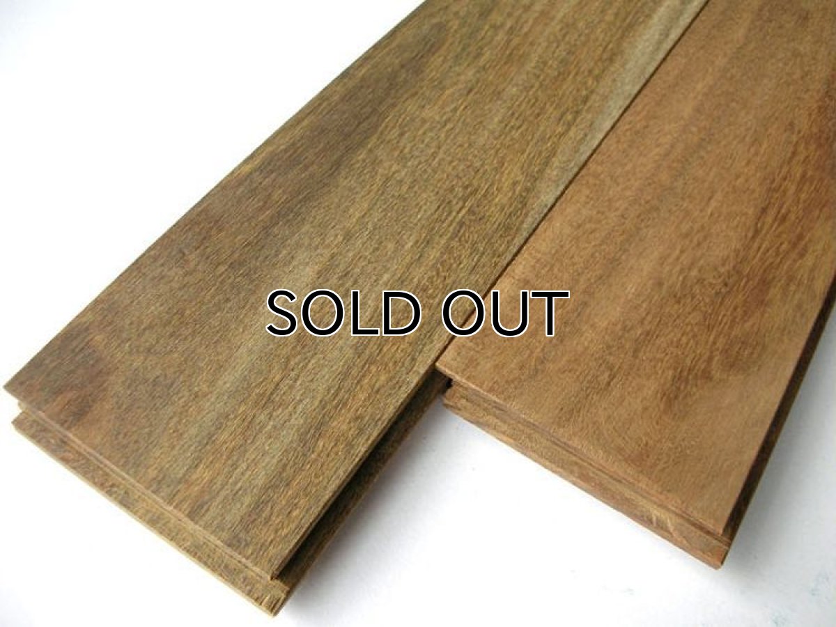 画像2: イペ無垢フローリング乱尺・無塗装　乱尺×90×15 (2)