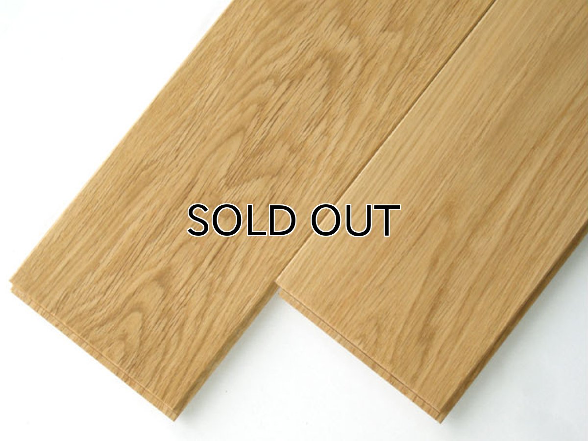 画像2: 北海道産ナラ幅広・無垢フローリング乱尺・自然塗料塗装　乱尺×120×15 (2)