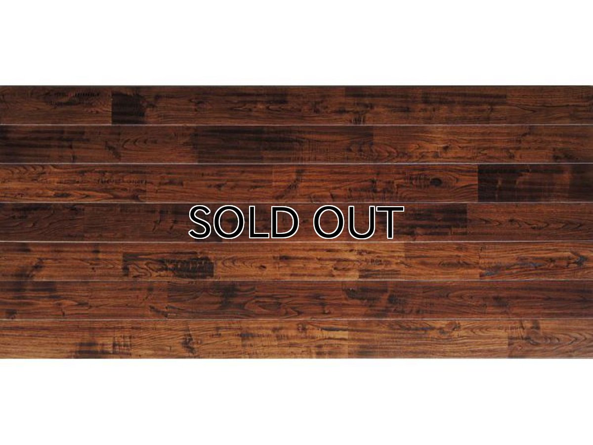 画像4: 栗アンティーク・無垢フローリング幅広・塗装ダークブラウン色1820×120×15 (4)