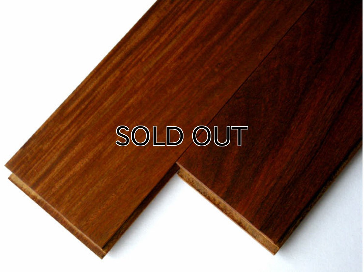 画像2: イペ無垢フローリング乱尺・自然塗料塗装　乱尺×90×15 (2)