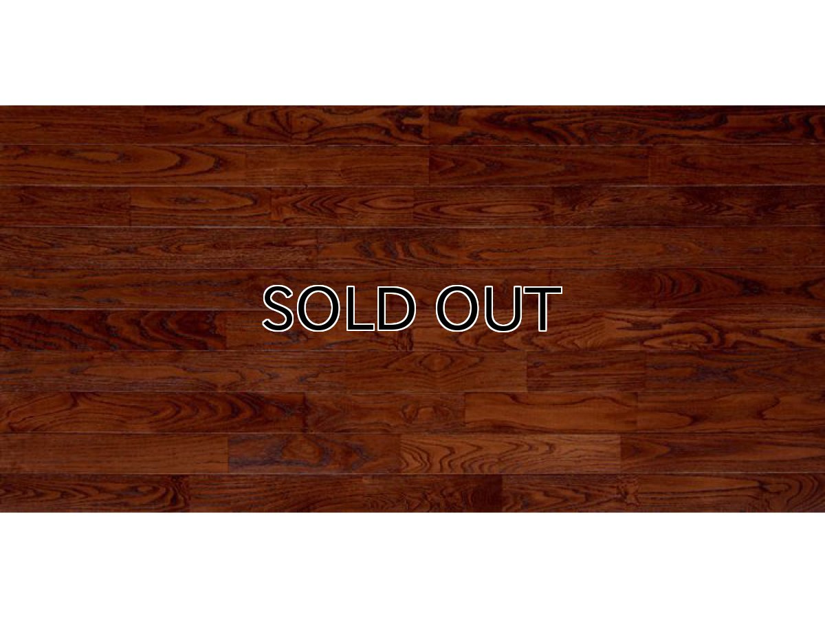 画像4: 栗アンティーク・無垢フローリングＵＮＩ・ウレタン塗装レッドブラウン色1820×90×15 (4)