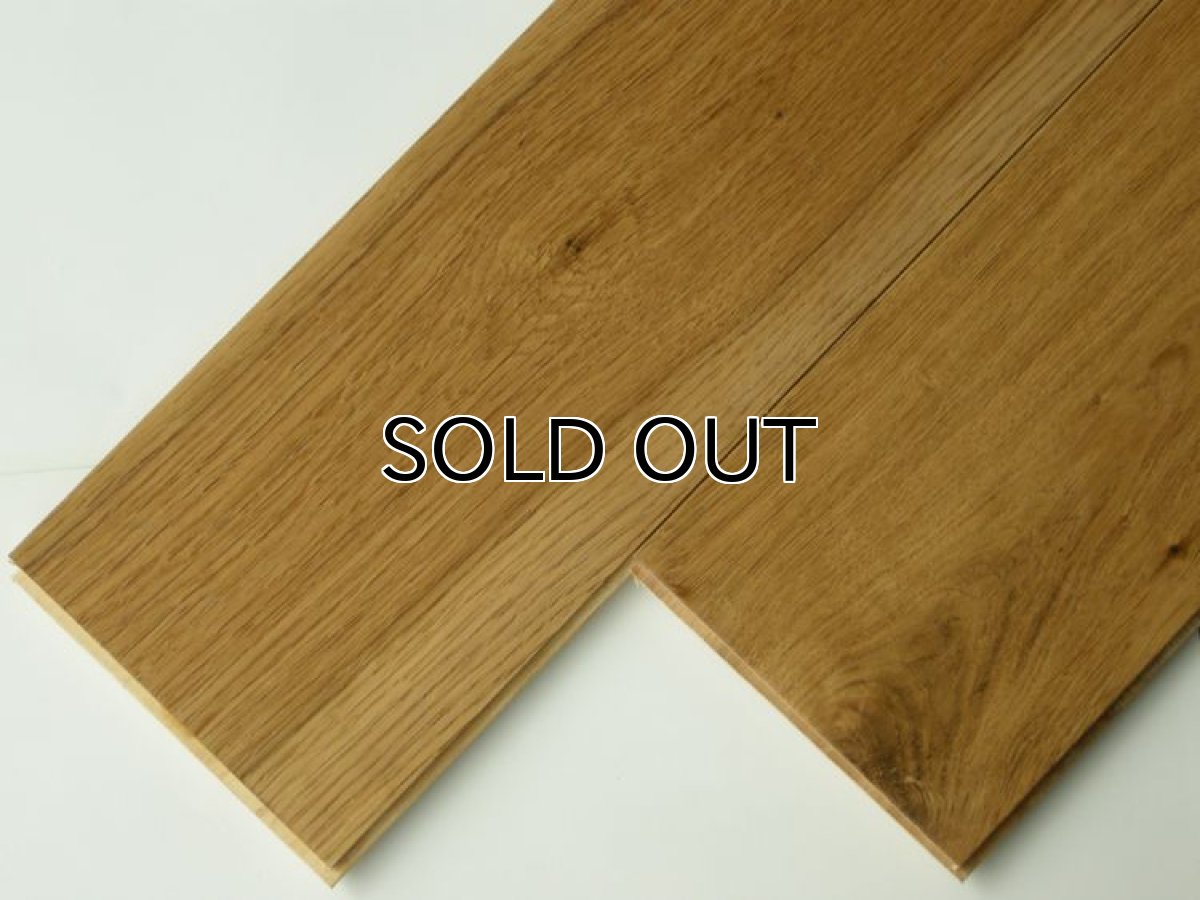 画像2: オーク複合フローリングNグレード・ブラッシング（うずくり）　床暖房対応　自然塗料塗装　1820×150×15 (2)