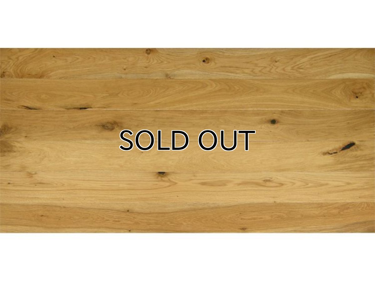 画像4: オーク複合フローリングNグレード・ブラッシング（うずくり）　床暖房対応　自然塗料塗装　1820×150×15 (4)