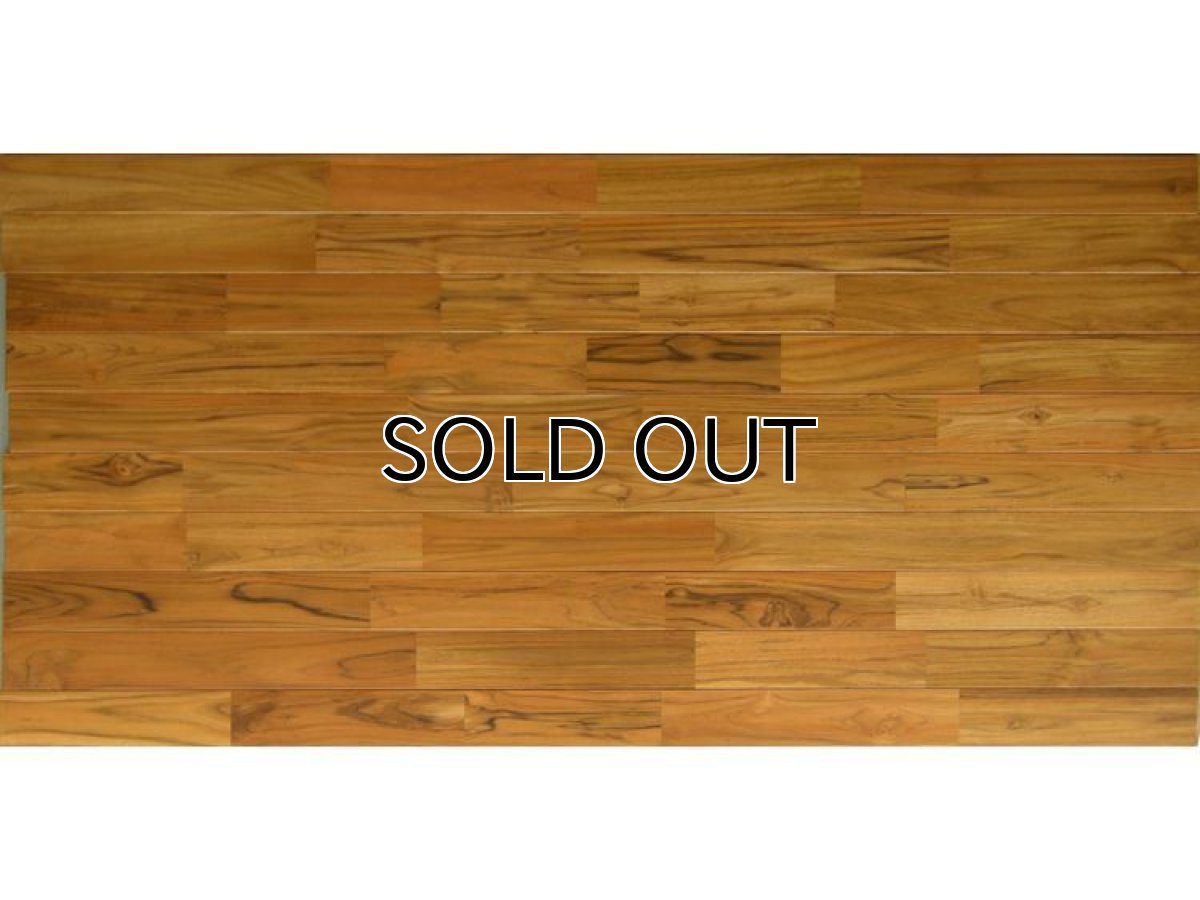 画像4: ラオスチーク無垢フローリングＵＮＩ・オイルチーク色1820×90×15 (4)