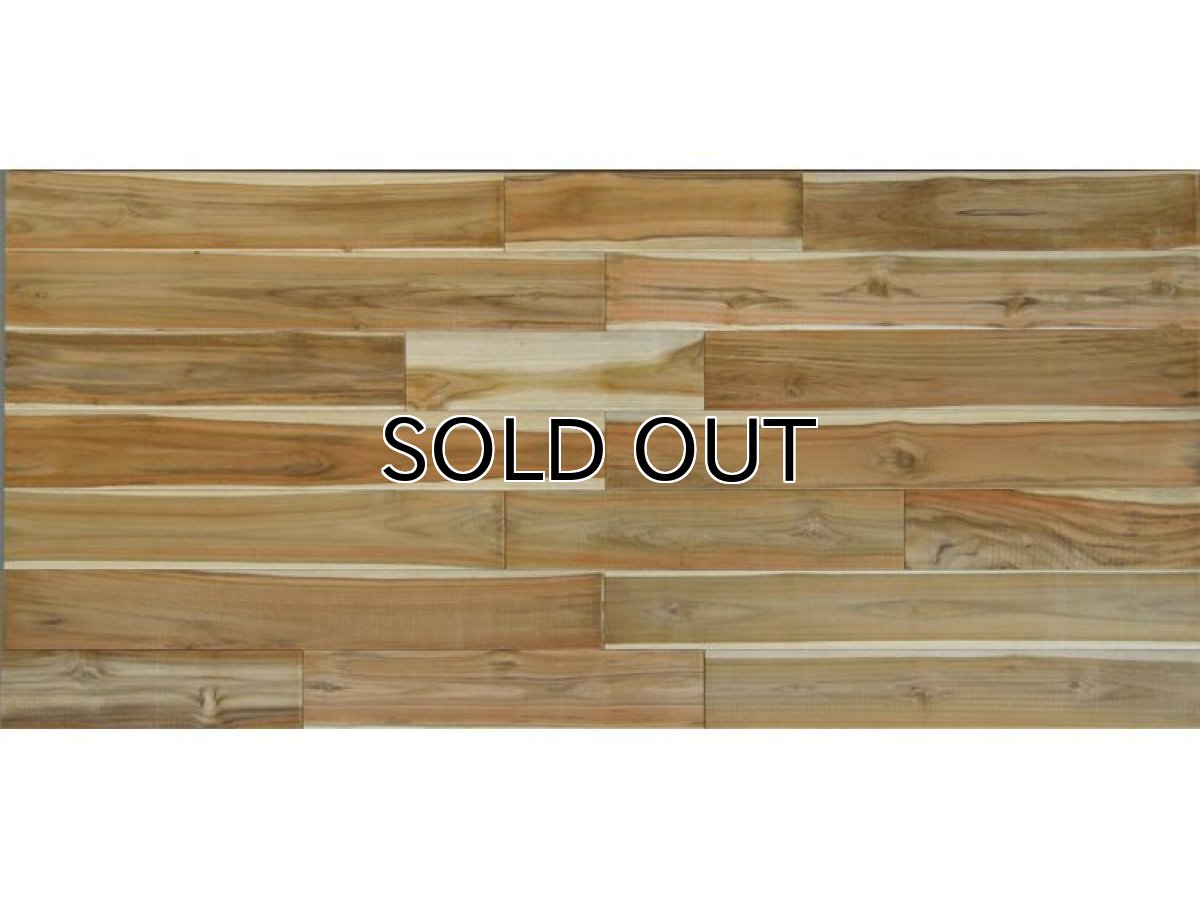 画像4: ラオスチーク無垢フローリング乱尺Nグレード・無塗装 乱尺×120×15 (4)