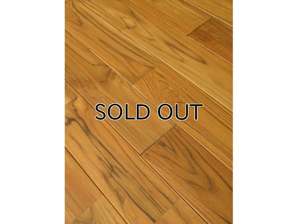 画像3: ラオスチーク無垢フローリングＵＮＩ・オイルチーク色1820×90×15 (3)