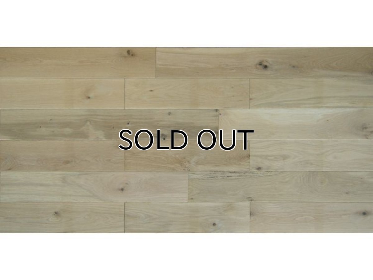 画像4: ホワイトオーク無垢フローリング・幅広ラステック・無塗装 乱尺×150×15 (4)