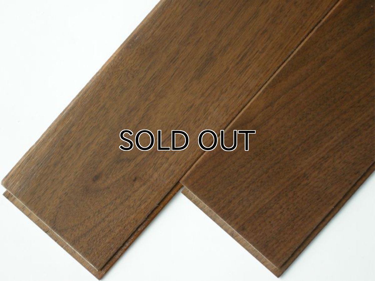画像2: アメリカンブラックウォールナット無垢フローリング・リフォーム用ＵＮＩ・オイル塗装クリア　910×90×6 (2)