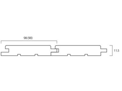 画像1: 杉（飫肥杉）無垢パネリング　無塗装　節有　1970×90×11.5　（1.6m2）